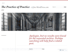 Tablet Screenshot of intentionalpractice.wordpress.com