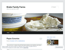 Tablet Screenshot of drakefamilyfarms.wordpress.com