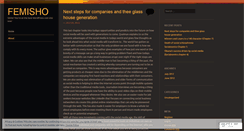 Desktop Screenshot of femisho.wordpress.com