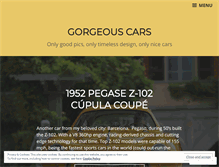 Tablet Screenshot of gorgeouscars.wordpress.com