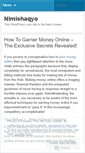 Mobile Screenshot of nimishaqyo.wordpress.com
