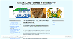 Desktop Screenshot of mamasalone.wordpress.com