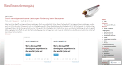 Desktop Screenshot of baufinanzierung24.wordpress.com