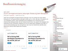 Tablet Screenshot of baufinanzierung24.wordpress.com