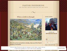 Tablet Screenshot of pastorgharris.wordpress.com