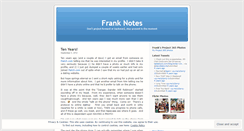 Desktop Screenshot of franknotes.wordpress.com