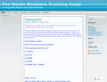 Tablet Screenshot of nachocpmembers.wordpress.com