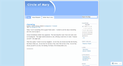 Desktop Screenshot of circleofmary.wordpress.com