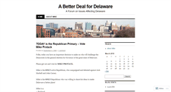 Desktop Screenshot of betterdealfordelaware.wordpress.com