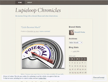 Tablet Screenshot of lupieloop.wordpress.com