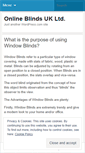 Mobile Screenshot of onlineblindsukltd.wordpress.com