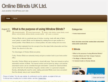 Tablet Screenshot of onlineblindsukltd.wordpress.com