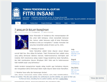 Tablet Screenshot of fitriinsani.wordpress.com