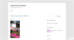 Desktop Screenshot of coffeebaronwheels.wordpress.com