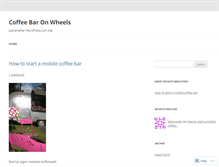 Tablet Screenshot of coffeebaronwheels.wordpress.com