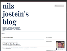 Tablet Screenshot of nilsjostein.wordpress.com