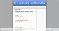 Desktop Screenshot of lacomunicazioneorganizzativa.wordpress.com