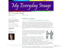 Tablet Screenshot of myeverydayimage.wordpress.com