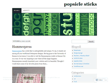 Tablet Screenshot of popsiclesticks.wordpress.com