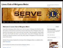 Tablet Screenshot of lionsclubmirigama.wordpress.com