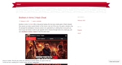 Desktop Screenshot of brothersinarms3hackcheat.wordpress.com