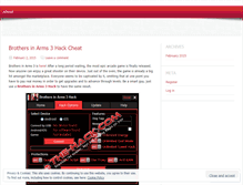 Tablet Screenshot of brothersinarms3hackcheat.wordpress.com
