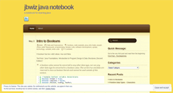 Desktop Screenshot of jbwizjava.wordpress.com