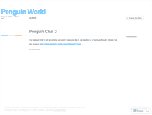 Tablet Screenshot of mypenguinworld.wordpress.com