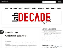 Tablet Screenshot of decadelab.wordpress.com
