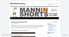 Desktop Screenshot of manninshorts.wordpress.com