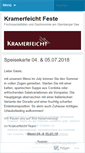 Mobile Screenshot of kramerfeichtfeste.wordpress.com