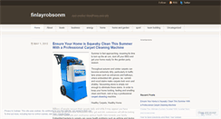 Desktop Screenshot of finlayrobsonm.wordpress.com