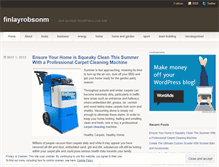 Tablet Screenshot of finlayrobsonm.wordpress.com