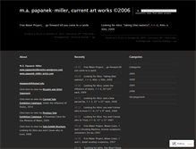 Tablet Screenshot of papanekmillerartist.wordpress.com