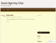 Tablet Screenshot of dhskeyclub.wordpress.com
