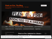 Tablet Screenshot of fleshonfire.wordpress.com