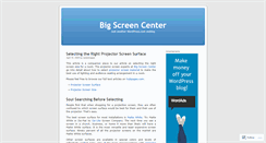 Desktop Screenshot of bigscreencenter.wordpress.com