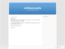 Tablet Screenshot of millikenmedia.wordpress.com