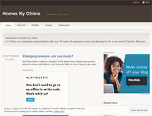 Tablet Screenshot of homesbyohlms.wordpress.com