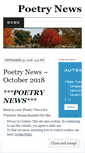 Mobile Screenshot of poetrynews.wordpress.com