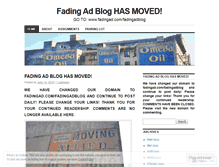 Tablet Screenshot of fadingad.wordpress.com