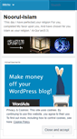 Mobile Screenshot of noorulislam.wordpress.com
