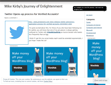 Tablet Screenshot of michaelkirby.wordpress.com