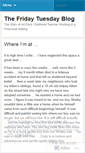 Mobile Screenshot of fridaytuesday.wordpress.com