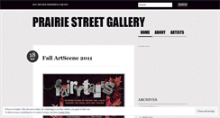 Desktop Screenshot of prairiestreetgallery.wordpress.com