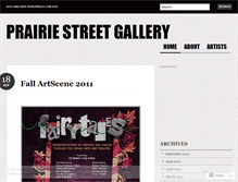 Tablet Screenshot of prairiestreetgallery.wordpress.com