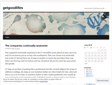 Tablet Screenshot of getgoodlifes.wordpress.com