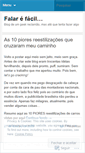Mobile Screenshot of falarefacil.wordpress.com