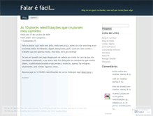 Tablet Screenshot of falarefacil.wordpress.com