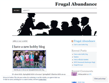 Tablet Screenshot of frugalabundance.wordpress.com